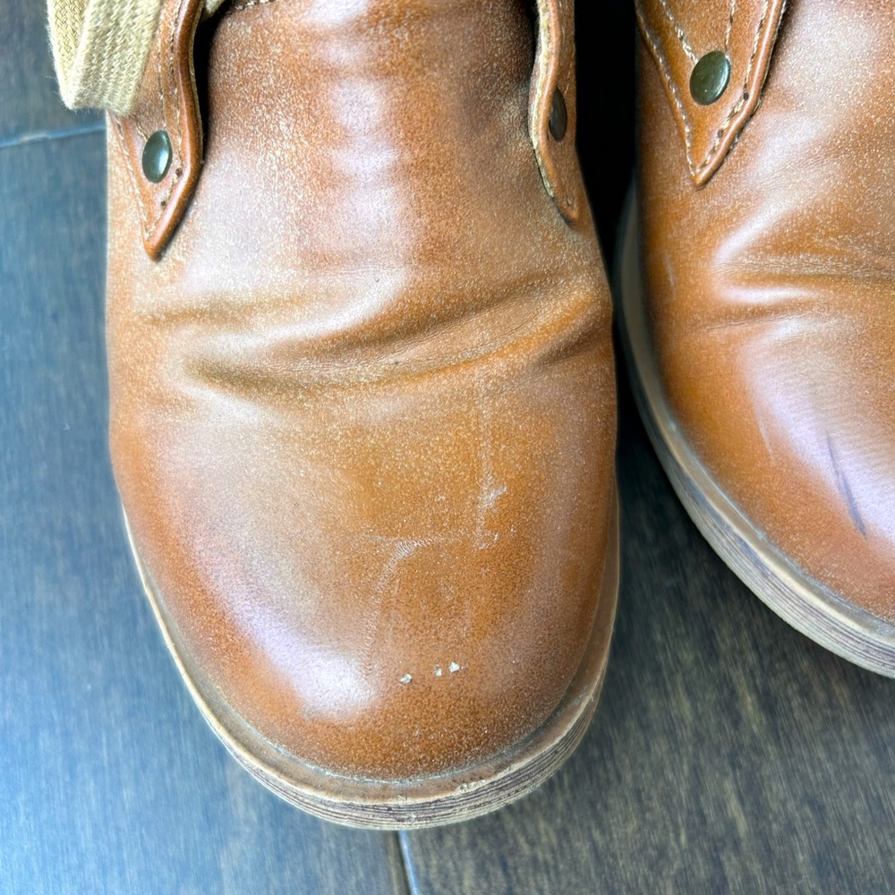 Vintage Roxy Tan Leather Booties - Picture 6 of 6
